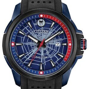 Collectors !! Citizen Marvel Spider-Man Watch ECO drive no battery needed 44mm